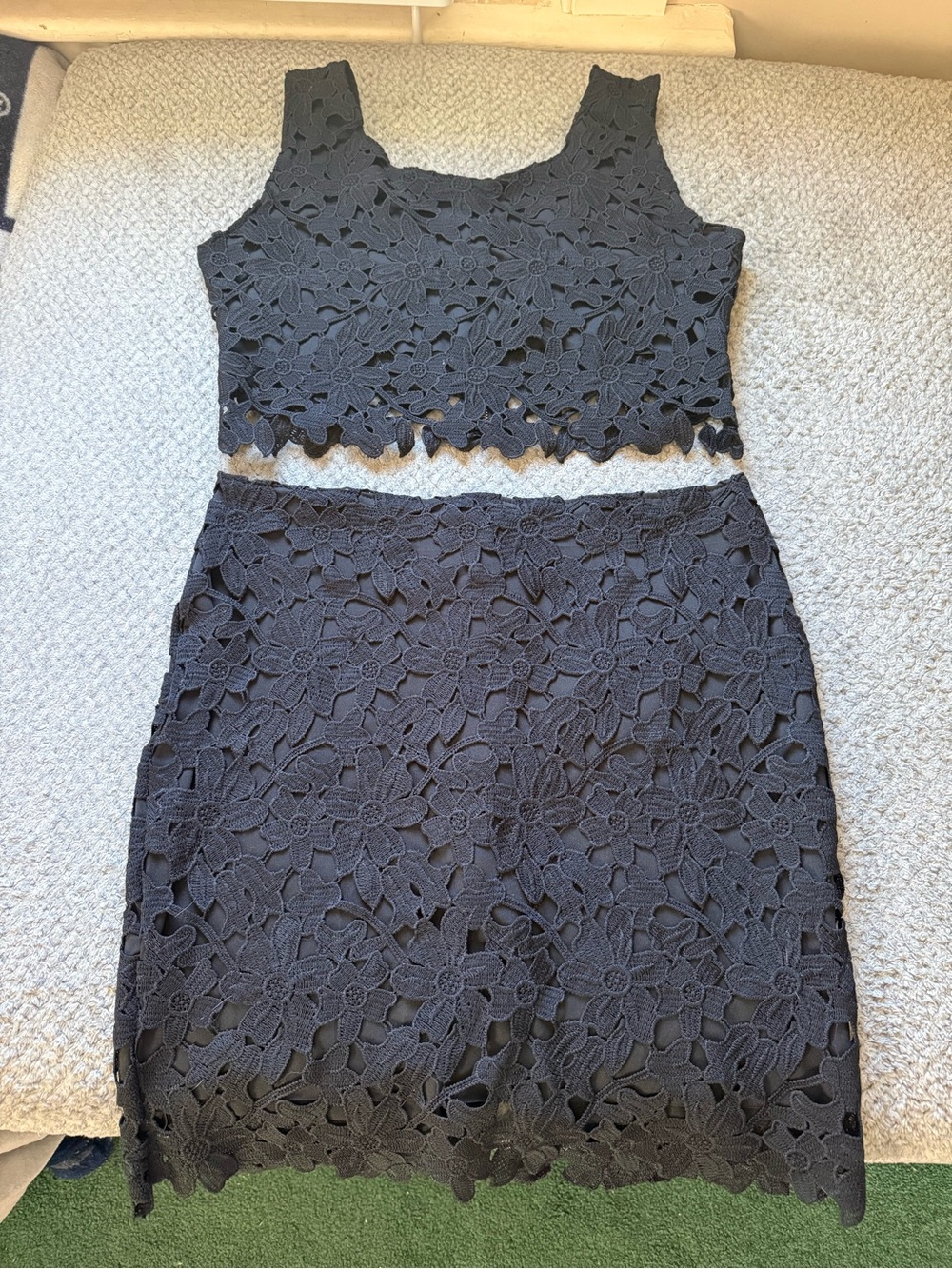 Crop Top and Skirt Set